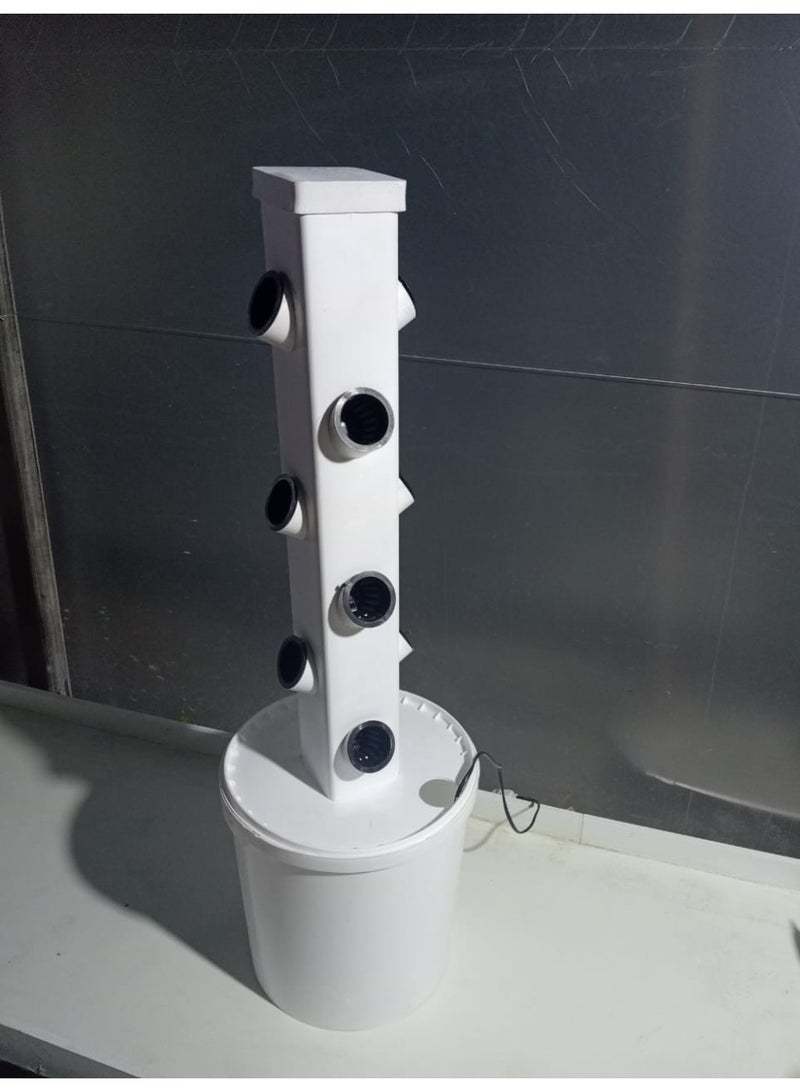 Vertical tower for hydroponic garden systems - Vegetable plant tower, a gift for gardening enthusiasts - Mini aerobics automation for growing herbs indoors and outdoors, 12 seedlings